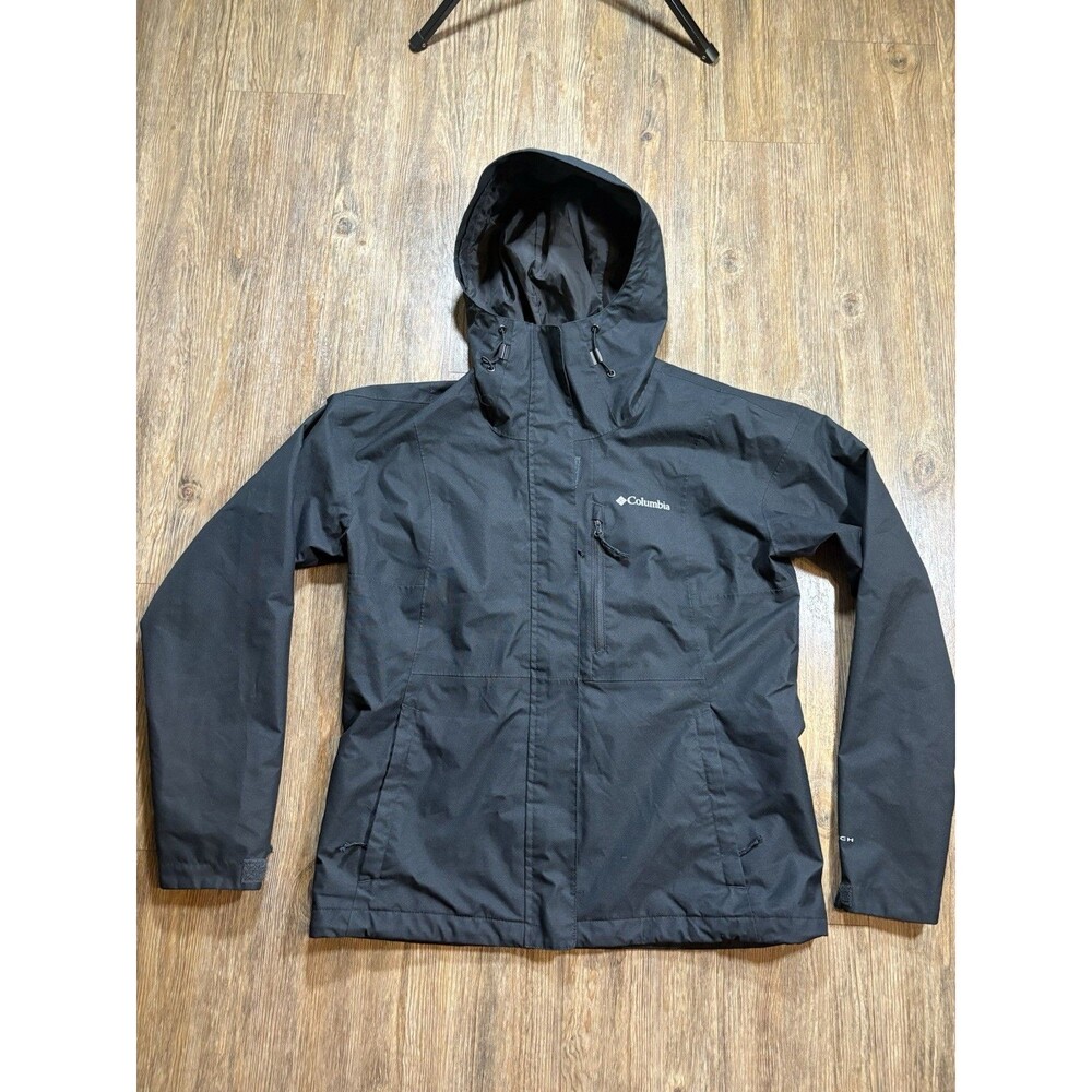 Womens Columbia Hikebound II Omni Tech Waterproof Jacket S Black